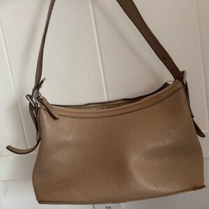 Burberry Beige Leather Shoulder Bag